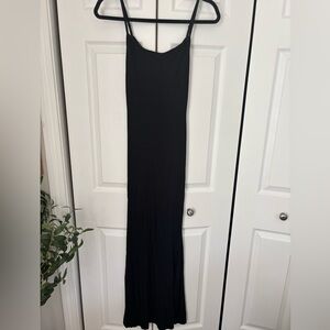 Skims Long Slip Dress- Black, Medium